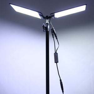 English Elm Led Dual Head Tripod Work Light 11200 Lumen Ip65 Waterproof Remote Jobsite Lamp W46566952