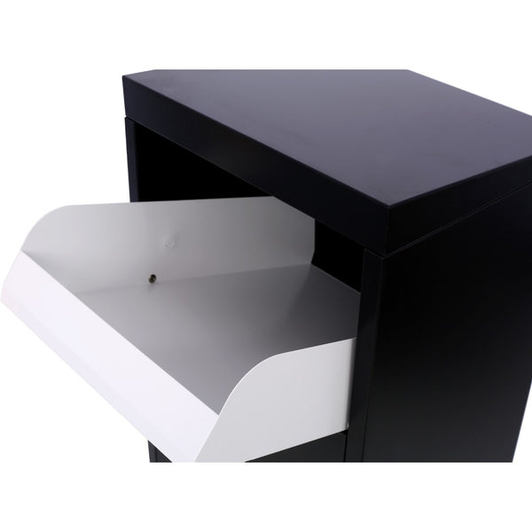 English Elm Package Delivery Box Galvanized Steel Outdoor Parcel Drop with Keyless Lock Secure W46567683