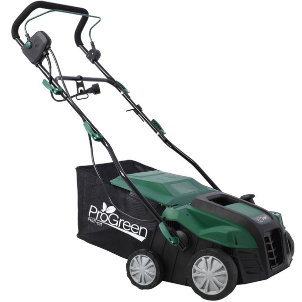 English Elm Garden Electric Lawn Dethatcher 2in1 Scarifier 15 Amp 16 Inch Wide with Collection Bag W46568154
