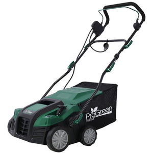 English Elm Garden Electric Lawn Dethatcher 2in1 Scarifier 15 Amp 16 Inch Wide with Collection Bag W46568154