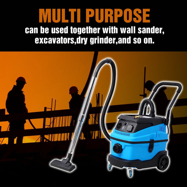 English Elm Wet Dry Shop Vacuum 8 Gallon 6 Peak Hp Heavy Duty Cleaner for Garage and Workshop W46572978