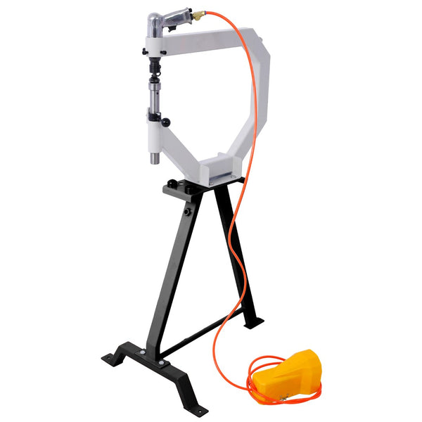 English Elm Pneumatic Planishing Hammer with Cast Iron Frame Foot Pedal and 19.6 Inch Throat Depth W46577099