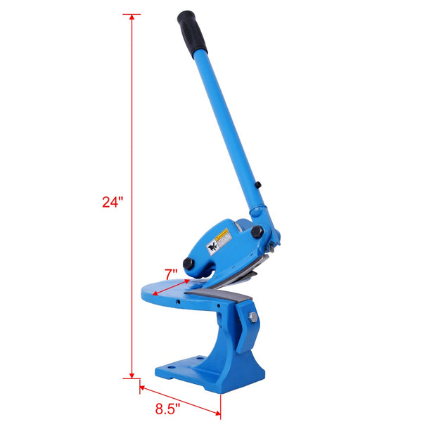 English Elm Throatless Bench Shear Cast Iron Body Curved Blade Cuts Steel and Aluminum Stock W46577101