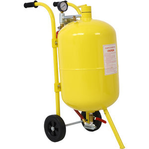English Elm 10gal Welded Steel Pressure Sandblaster Kit 125 Psi for Rust Paint Surface Prep W46577219