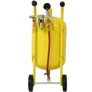 English Elm 10gal Welded Steel Pressure Sandblaster Kit 125 Psi for Rust Paint Surface Prep W46577219