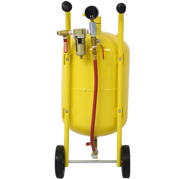English Elm 10gal Welded Steel Pressure Sandblaster Kit 125 Psi for Rust Paint Surface Prep W46577219
