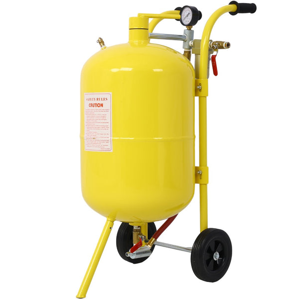 English Elm 10gal Welded Steel Pressure Sandblaster Kit 125 Psi for Rust Paint Surface Prep W46577219