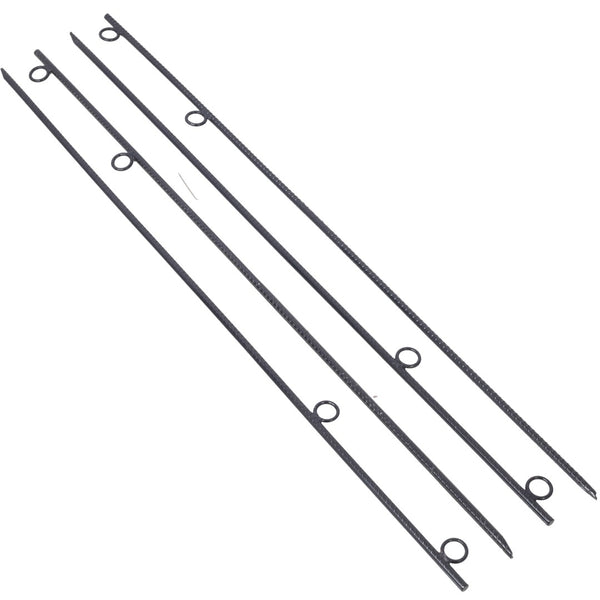 English Elm Rebar Ground Stakes Heavy Duty Steel 55 Inch Deep Anchor Set for Tents and Canopies W46577223