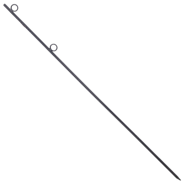 English Elm Rebar Ground Stakes Heavy Duty Steel 55 Inch Deep Anchor Set for Tents and Canopies W46577223