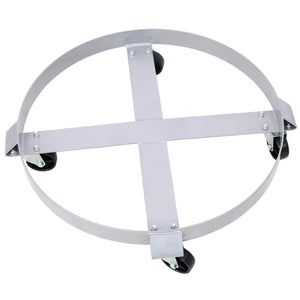 English Elm 4pcs Heavy Duty Drum Dollies with Swivel Casters for 55 Gallon Barrel Workshop Use W46577449