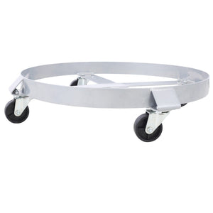 English Elm 4pcs Heavy Duty Drum Dollies with Swivel Casters for 55 Gallon Barrel Workshop Use W46577449