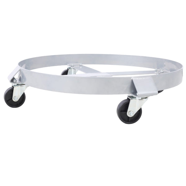 English Elm 4pcs Heavy Duty Drum Dollies with Swivel Casters for 55 Gallon Barrel Workshop Use W46577449