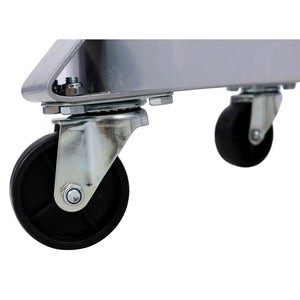 English Elm 4pcs Heavy Duty Drum Dollies with Swivel Casters for 55 Gallon Barrel Workshop Use W46577449