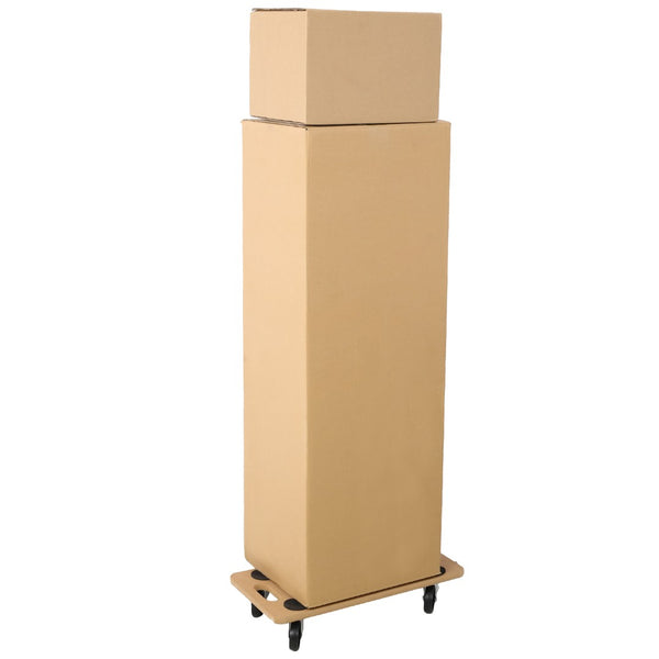 English Elm Furniture Moving Dolly Set of Four Hardwood Platforms with Non-slip Mats Holds 500 Lbs W46577451