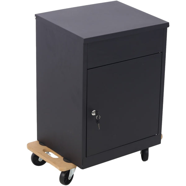 English Elm Furniture Moving Dolly Set of Four Hardwood Platforms with Non-slip Mats Holds 500 Lbs W46577451