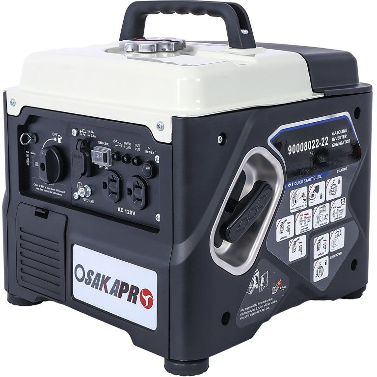 English Elm Portable Inverter Generator 1200W Gas Powered Clean Energy for Camping and Home W46577461