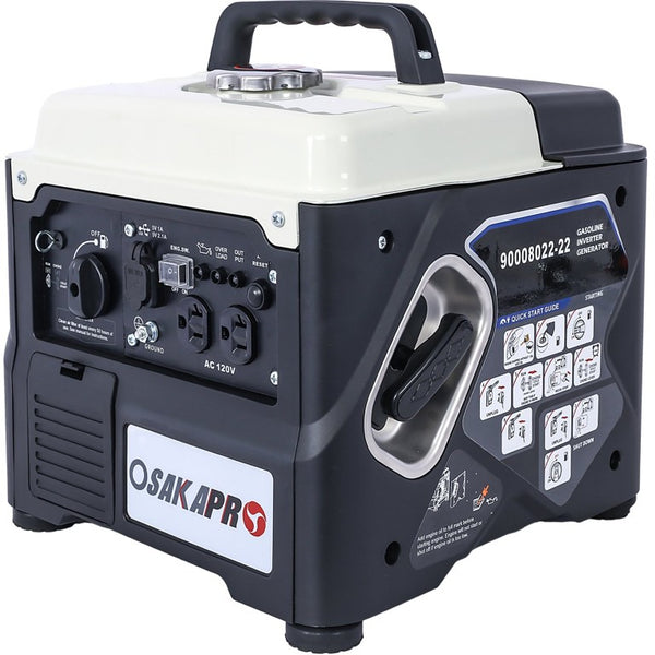English Elm Portable Inverter Generator 1200W Gas Powered Clean Energy for Camping and Home W46577461