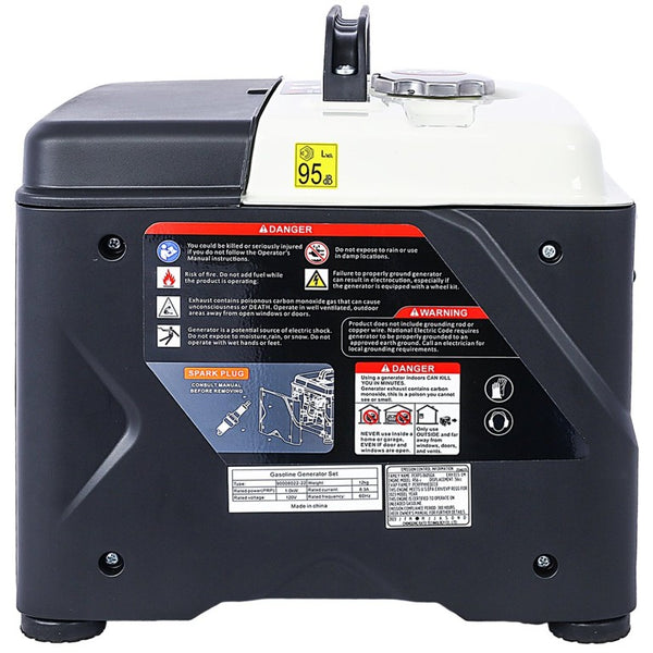 English Elm Portable Inverter Generator 1200W Gas Powered Clean Energy for Camping and Home W46577461