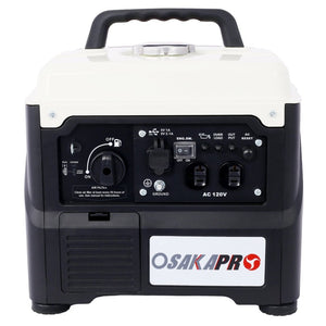 English Elm Portable Inverter Generator 1200W Gas Powered Clean Energy for Camping and Home W46577461