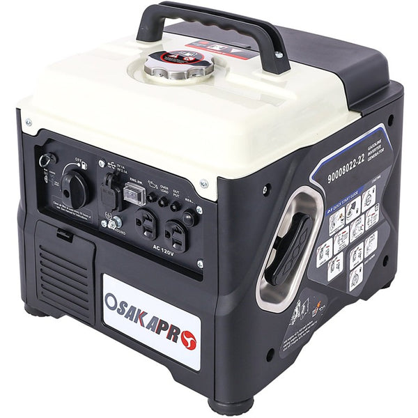 English Elm Portable Inverter Generator 1200W Gas Powered Clean Energy for Camping and Home W46577461