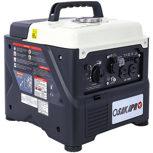 English Elm Portable Inverter Generator 1200W Gas Powered Clean Energy for Camping and Home W46577461