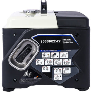 English Elm Portable Inverter Generator 1200W Gas Powered Clean Energy for Camping and Home W46577461