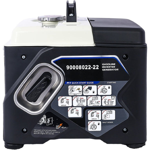 English Elm Portable Inverter Generator 1200W Gas Powered Clean Energy for Camping and Home W46577461