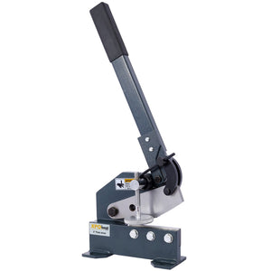 English Elm Industrial Bench Mount Manual Plate Shear with High Carbon Steel Blades for Metalworking W46577467