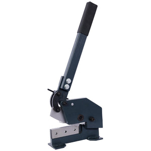 English Elm Industrial Bench Mount Manual Plate Shear with High Carbon Steel Blades for Metalworking W46577467