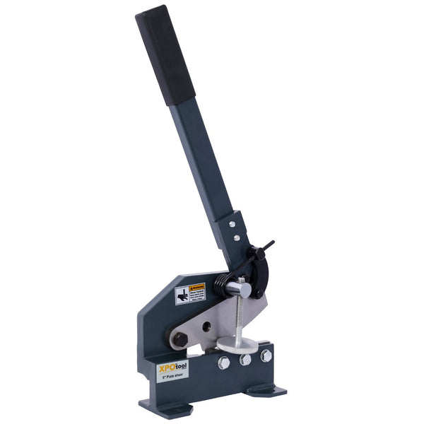 English Elm Industrial Bench Mount Manual Plate Shear with High Carbon Steel Blades for Metalworking W46577467