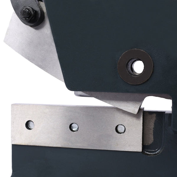 English Elm Industrial Bench Mount Manual Plate Shear with High Carbon Steel Blades for Metalworking W46577467