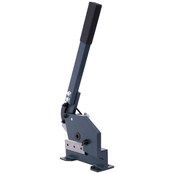 English Elm Industrial Bench Mount Manual Plate Shear with High Carbon Steel Blades for Metalworking W46577467