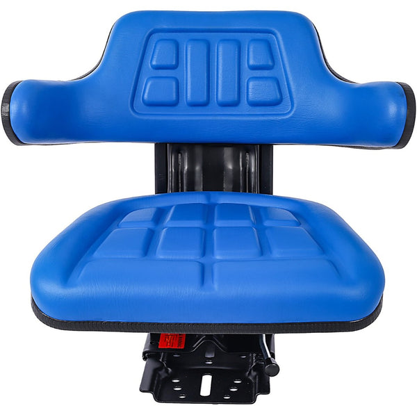 English Elm Tractor Seat with Steel Frame Suspension and Padded Vinyl for Ergonomic Field Work W46577684