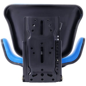English Elm Tractor Seat with Steel Frame Suspension and Padded Vinyl for Ergonomic Field Work W46577684