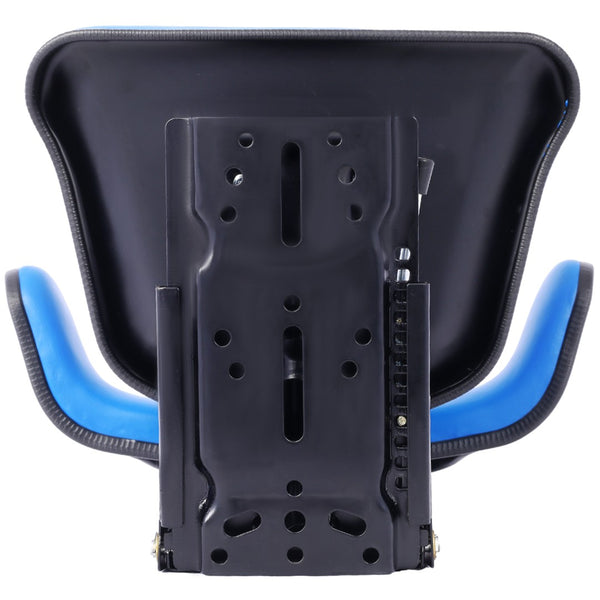 English Elm Tractor Seat with Steel Frame Suspension and Padded Vinyl for Ergonomic Field Work W46577684