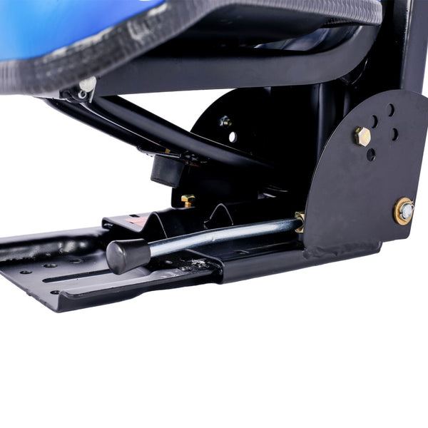 English Elm Tractor Seat with Steel Frame Suspension and Padded Vinyl for Ergonomic Field Work W46577684