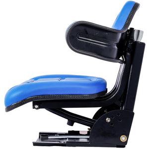 English Elm Tractor Seat with Steel Frame Suspension and Padded Vinyl for Ergonomic Field Work W46577684