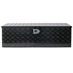 English Elm 48inch Aluminum Underbody Tool Box Ribbed Tread Truck Trailer Rv Lockable Storage W46581853