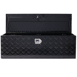 English Elm 48inch Aluminum Underbody Tool Box Ribbed Tread Truck Trailer Rv Lockable Storage W46581853