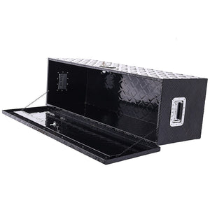 English Elm 48inch Aluminum Underbody Tool Box Ribbed Tread Truck Trailer Rv Lockable Storage W46581853