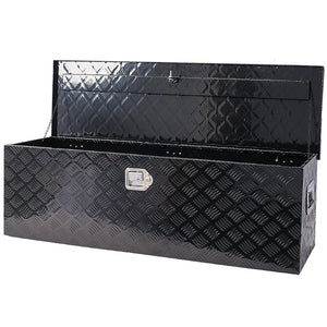 English Elm 48inch Aluminum Underbody Tool Box Ribbed Tread Truck Trailer Rv Lockable Storage W46581853