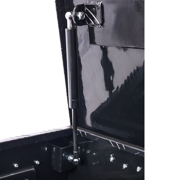 English Elm 39inch Aluminum Underbody Truck Storage Box with Weatherproof Seal Keyed Lock Matte Black W46581855