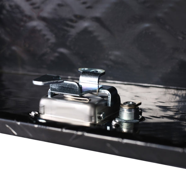 English Elm 39inch Aluminum Underbody Truck Storage Box with Weatherproof Seal Keyed Lock Matte Black W46581855