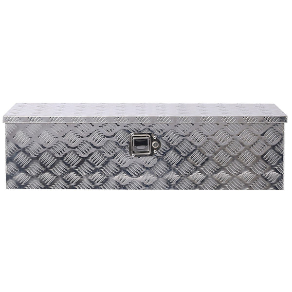 English Elm 39inch Aluminum Underbody Truck Bed Tool Box Corrosion Resistant Lockable Outdoor Storage W46581856