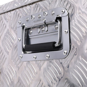English Elm 39inch Aluminum Underbody Truck Bed Tool Box Corrosion Resistant Lockable Outdoor Storage W46581856