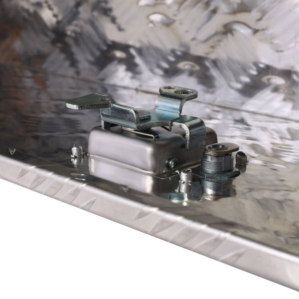 English Elm 39inch Aluminum Underbody Truck Bed Tool Box Corrosion Resistant Lockable Outdoor Storage W46581856