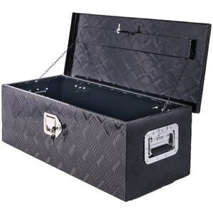 English Elm 30inch Aluminum Underbody Tool Box Lockable Weather Resistant Truck Trailer Rv Storage W46581859