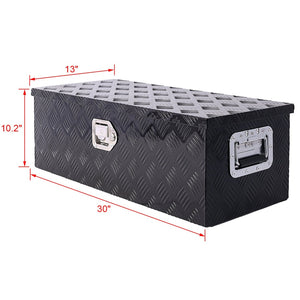 English Elm 30inch Aluminum Underbody Tool Box Lockable Weather Resistant Truck Trailer Rv Storage W46581859