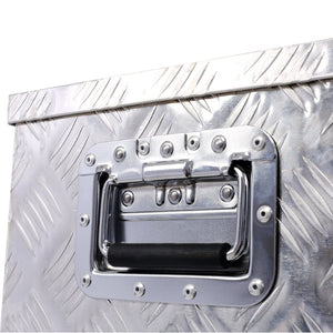 English Elm 30inch Aluminum Underbody Tool Box Keyed Lock Tread Pattern for Trucks Rvs Trailers W46581860