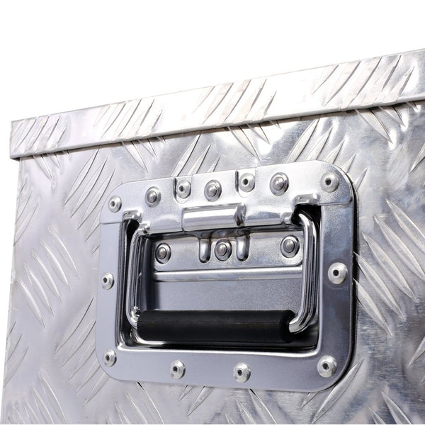English Elm 30inch Aluminum Underbody Tool Box Keyed Lock Tread Pattern for Trucks Rvs Trailers W46581860